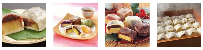 ikinari-dango Arroz e feijão, ingredientes dos doces japoneses, Wagashi